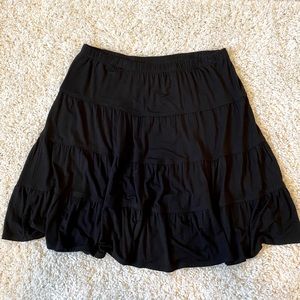 Style & Co. Black Tiered Skirt